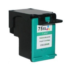 HP 75XL (CB338WN) Ink Cartridge Tricolor Remanufactured HP 75XL (CB338WN) Ink Cartridge Tricolor Remanufactured